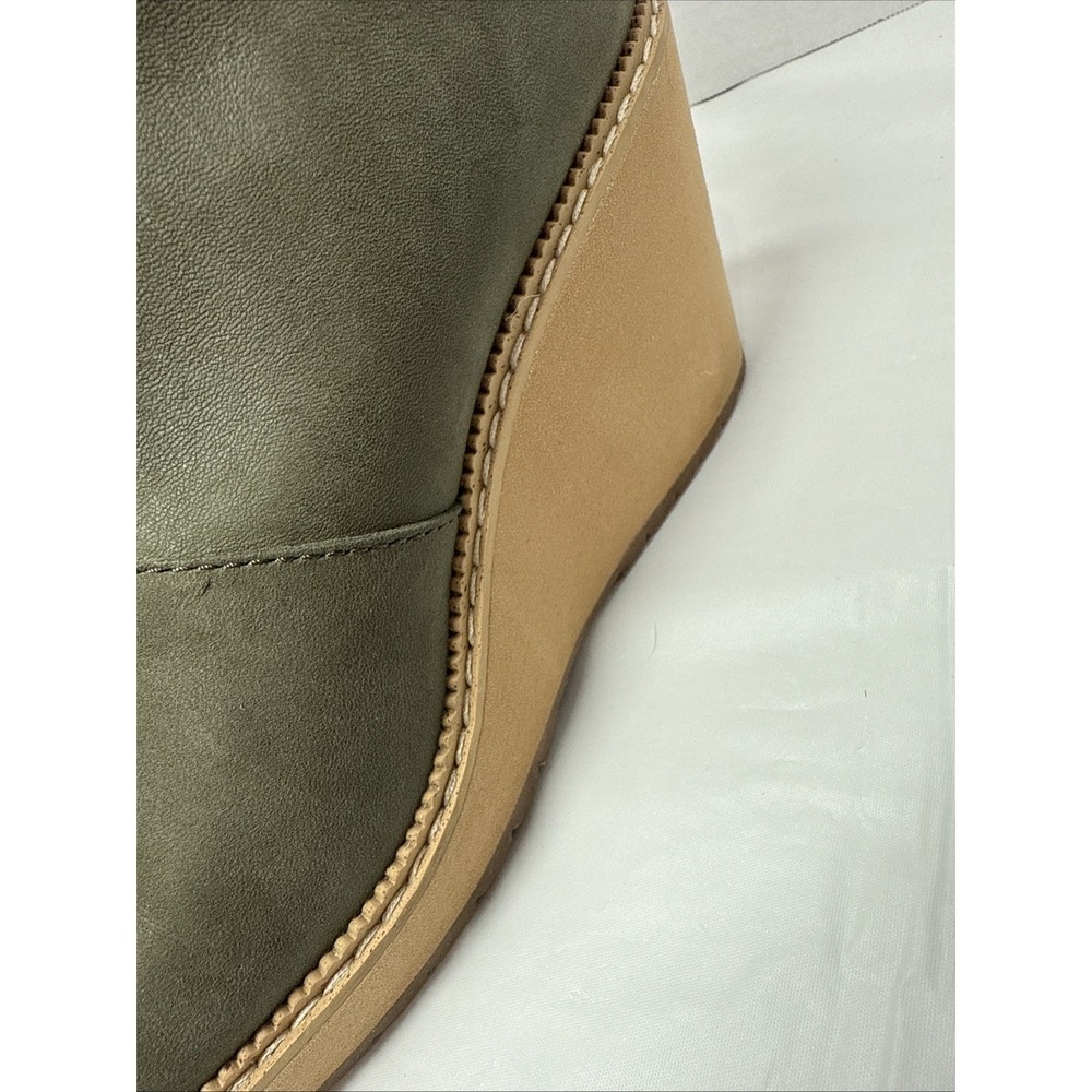 TOMS Melrose Womens Green Olive, Leather, Ankle Boots Size 7.5 - Picture 11 of 16